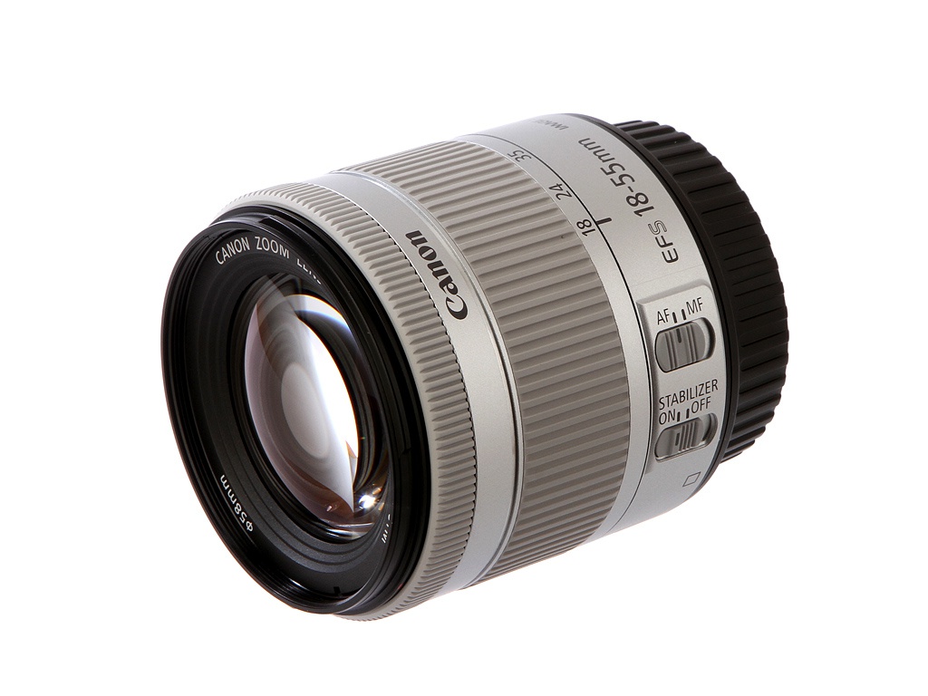 

Объектив Canon EF-S 18-55 mm F/3.5-5.6 IS STM Silver, EF-S 18-55 mm F/3.5-5.6 IS STM