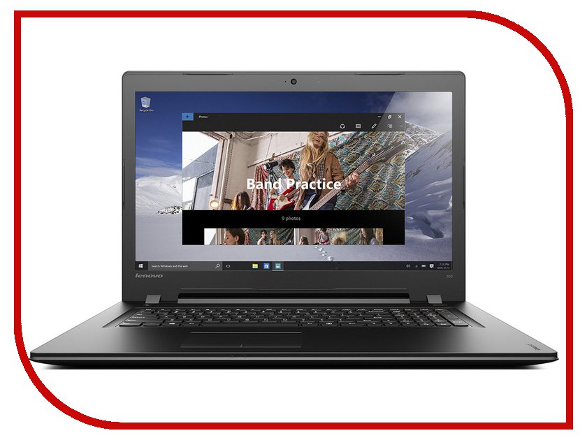 фото Ноутбук Lenovo 300-17ISK 80QH00FCRK (Intel Core i3-6100U 2.3 GHz/8192Mb/1000Gb/DVD-RW/AMD Radeon R5 M330 2048Mb/Wi-Fi/Bluetooth/Cam/17.3/1600x900/Windows 10 64-bit)