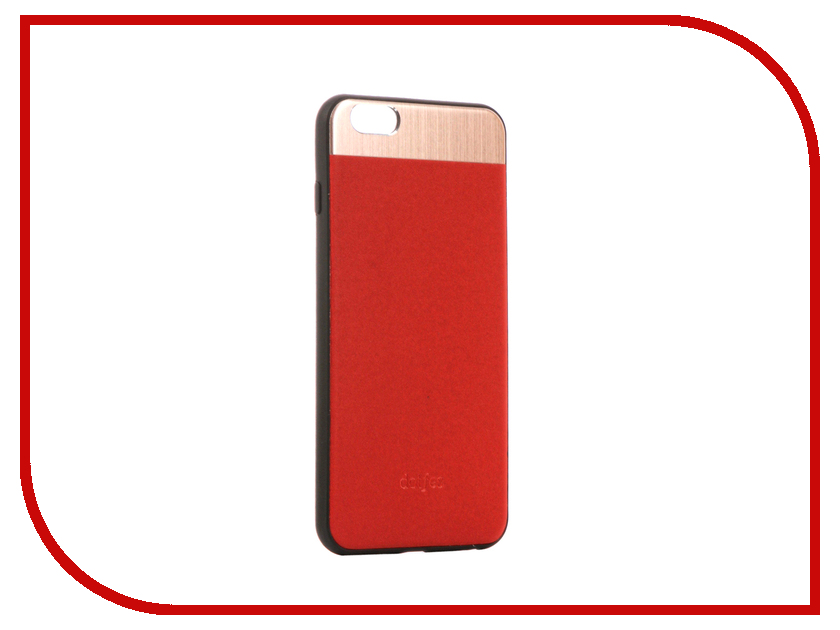 фото Аксессуар Чехол-накладка Dotfes G03 Aluminium Alloy Nappa Leather Case для APPLE iPhone 6 Plus/6S Plus Red 47081