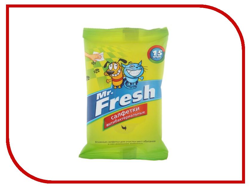 

Салфетки влажные Mr.Fresh 15 штук F304