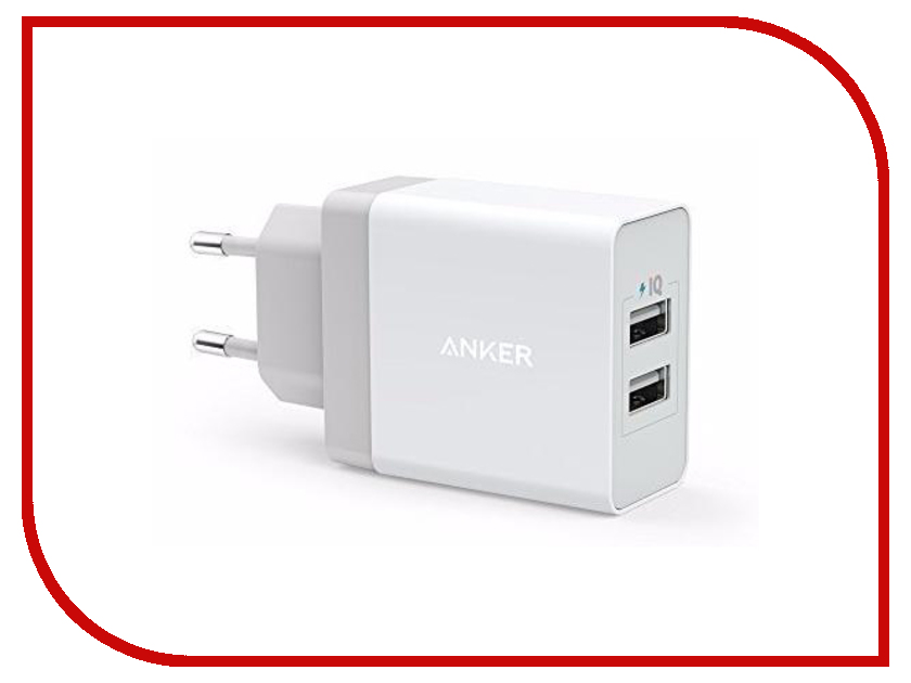 фото Зарядное устройство Anker PowerPort 2xUSB Wall Charger A2021L21 White 908106