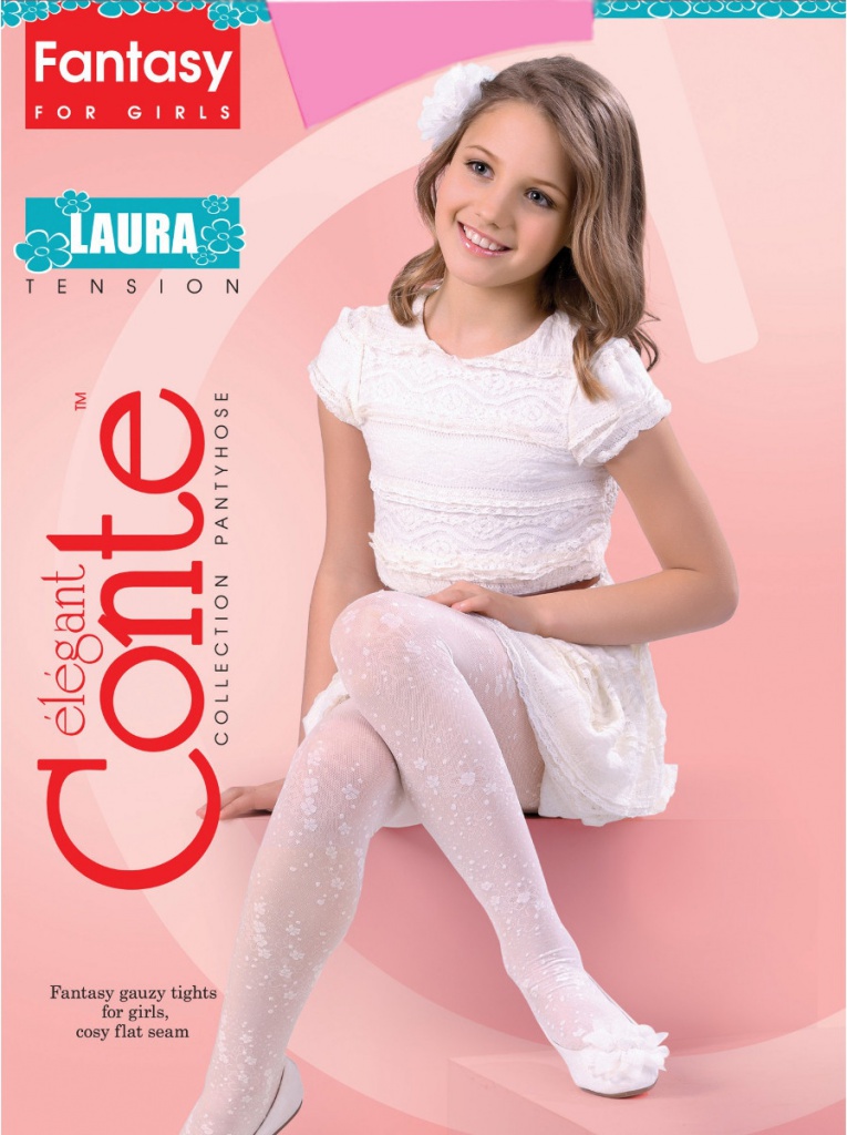 

Колготки Conte Laura 116-122 Pink, Laura