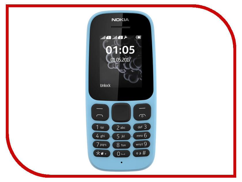 фото Сотовый телефон Nokia 105 Dual Sim TA-1034 Blue