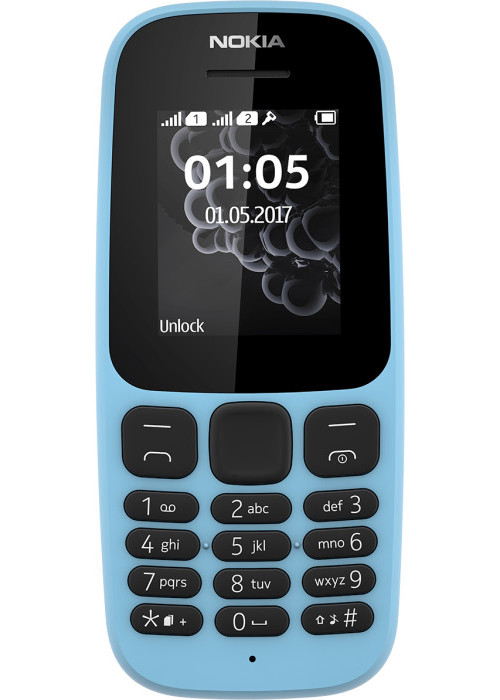 

Сотовый телефон Nokia 105 Dual sim (2017) Blue, 105