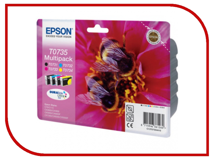 

Картридж Epson T0735 C13T10554A10 / T07354A Multipack for CX3900/CX4900/CX5900