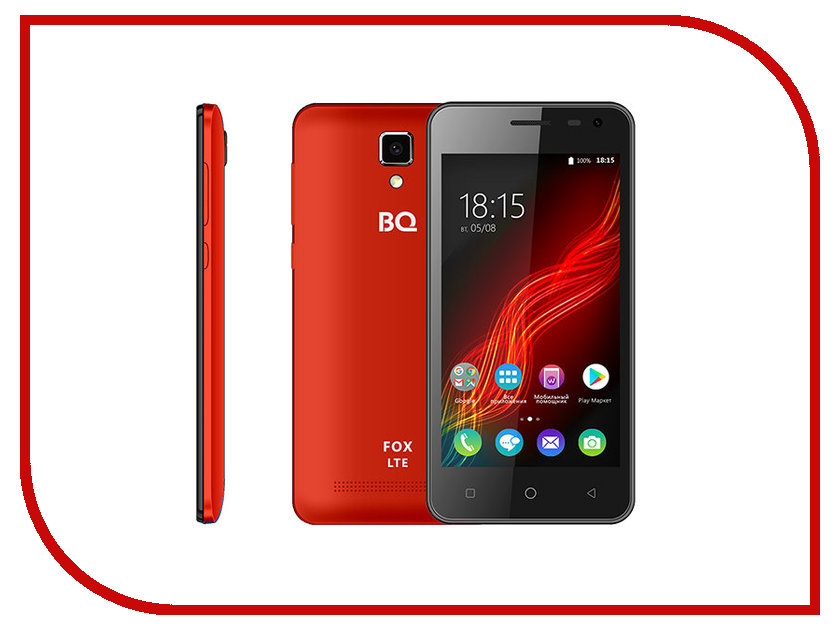 

Сотовый телефон BQ 4500L Fox LTE Red