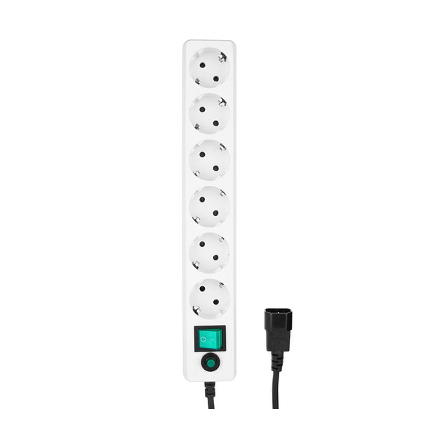 фото Сетевой фильтр гарнизон 6 sockets 0.5m ehw-0