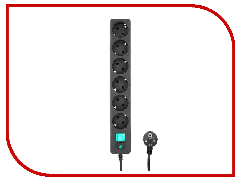 

Сетевой фильтр Гарнизон 6 Sockets 1.8m EHB-6