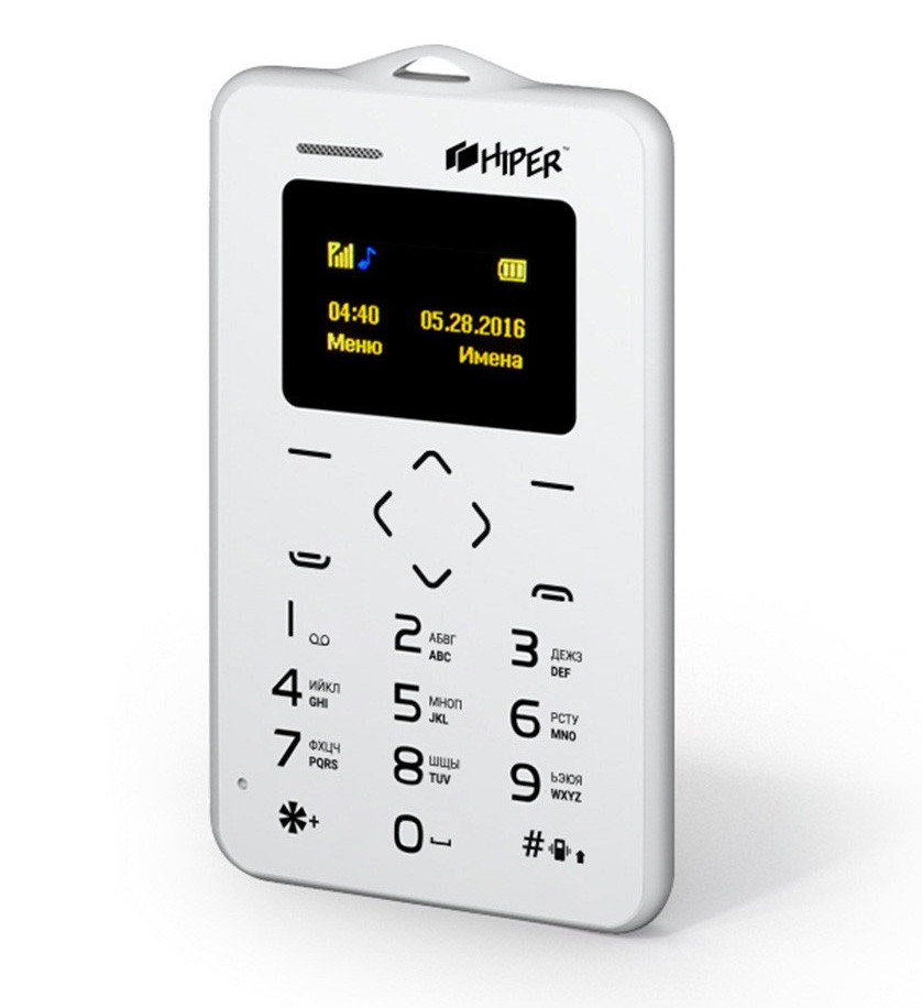 

Сотовый телефон Hiper sPhone Card White, sPhone Card