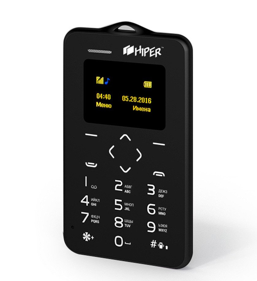 

Сотовый телефон Hiper sPhone Card Black, sPhone Card