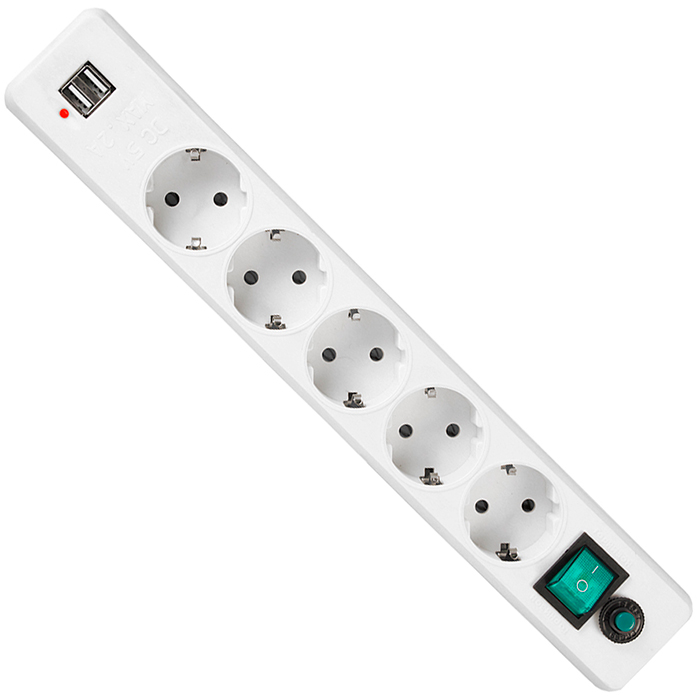 

Удлинитель Гарнизон 5 Sokets 1.8m EHW-6-USB, EHW-6-USB