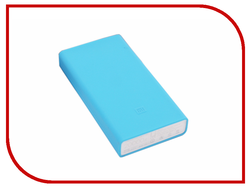 фото Аксессуар Чехол Xiaomi Silicone Case for Power Bank 2 20000 mAh Blue