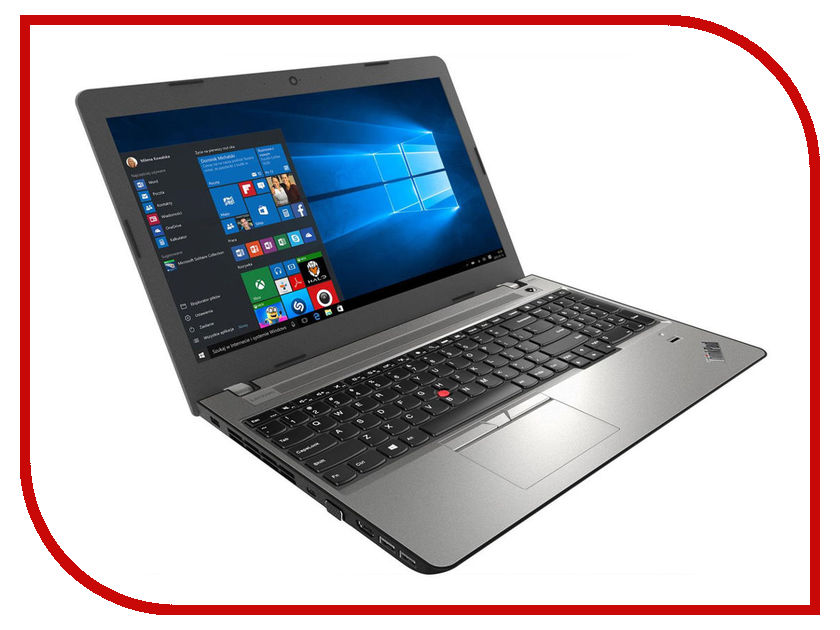 фото Ноутбук Lenovo ThinkPad EDGE E570 Black-Silver 20H500B4RT (Intel Core i7-7500 2.7 GHz/8192Mb/256Gb SSD/DVD-RW/nVidia GeForce GTX 950M 2048Mb/Wi-Fi/Bluetooth/Cam/15.6/1920x1080/Windows 10 Pro)