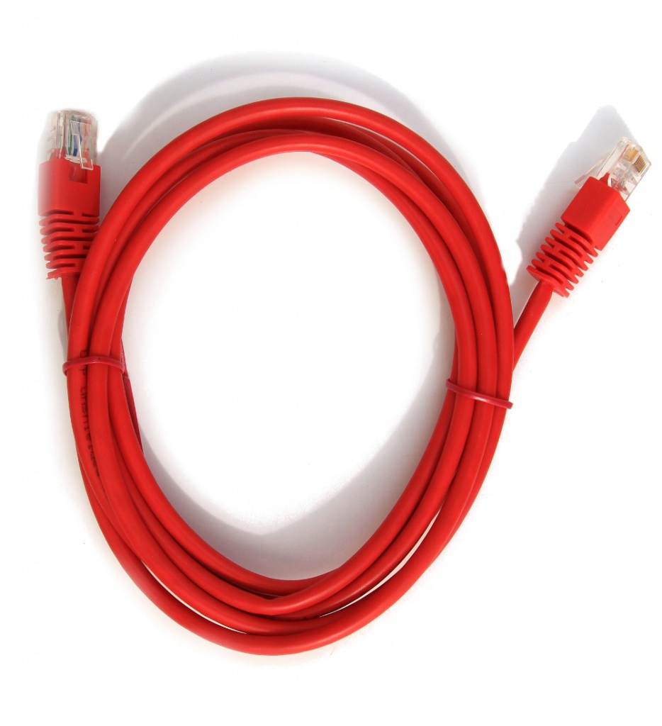 цена Сетевой кабель Gembird Cablexpert UTP cat.5e 3m Red PP12-3M/R