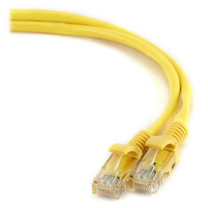 Сетевой кабель Gembird Cablexpert UTP cat.5e 2m Yellow PP12-2M/Y