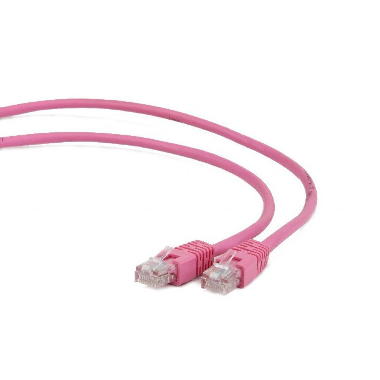 фото Сетевой кабель gembird cablexpert utp cat.5e 2m pink pp12-2m/ro