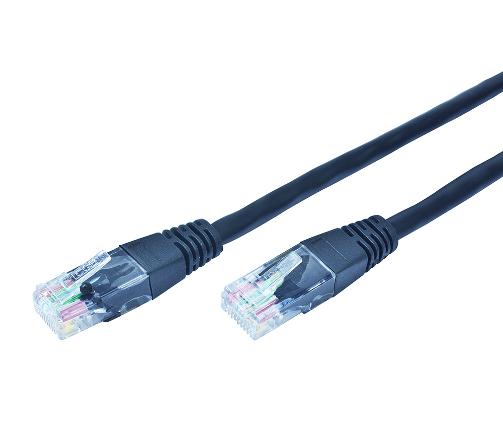 Сетевой кабель Gembird Cablexpert UTP cat.5e 2m Black PP12-2M/BK
