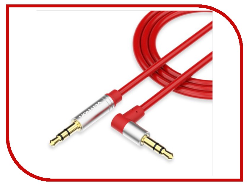 

Аксессуар Vention Jack 3.5 mm M/Jack 3.5 mm M Red угловой 1m P360AC-R-T