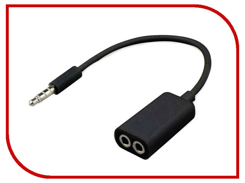 

Аксессуар Dialog Jack 3.5mm M to 2xJack 3.5mm F CA-0001 Black