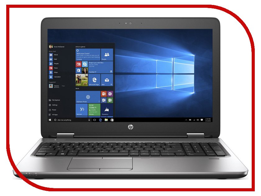 фото Ноутбук HP ProBook 650 G2 Y3B16EA (Intel Core i3-6100U 2.3 GHz/4096Mb/500Gb/DVD-RW/Intel HD Graphics/Wi-Fi/Bluetooth/Cam/15.6/1366x768/Windows 7 64-bit) Hewlett Packard