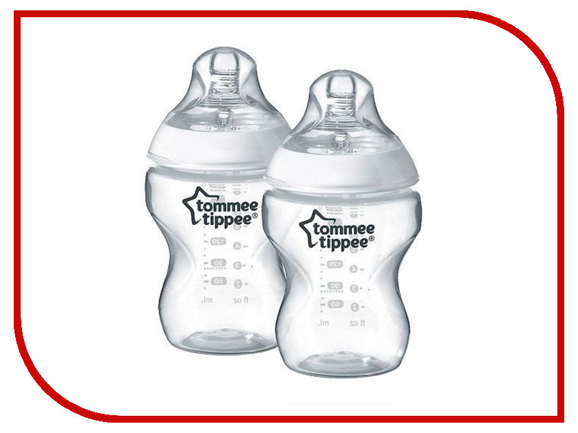 

Бутылочка Tommee Tippee 260ml (2шт) с антиколиковым клапаном 42252042