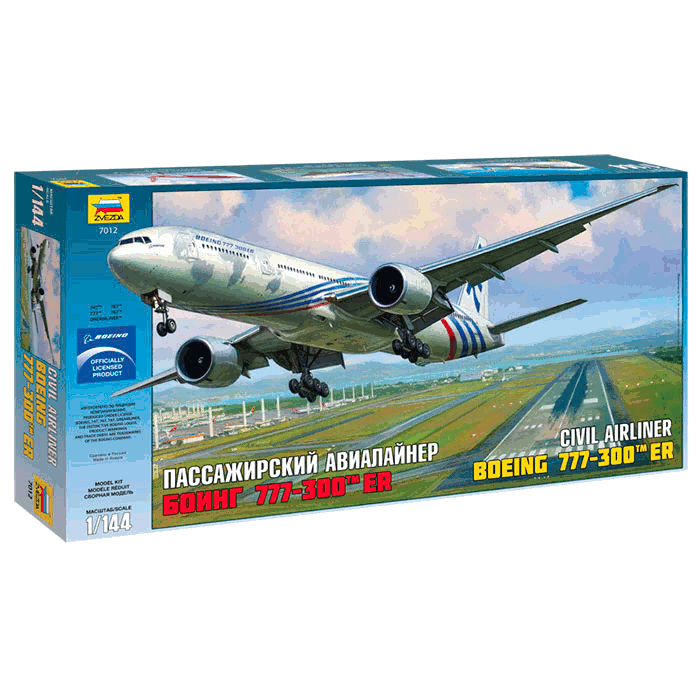 

Сборная модель Zvezda Самолёт Боинг 777 7012, Самолёт Боинг 777