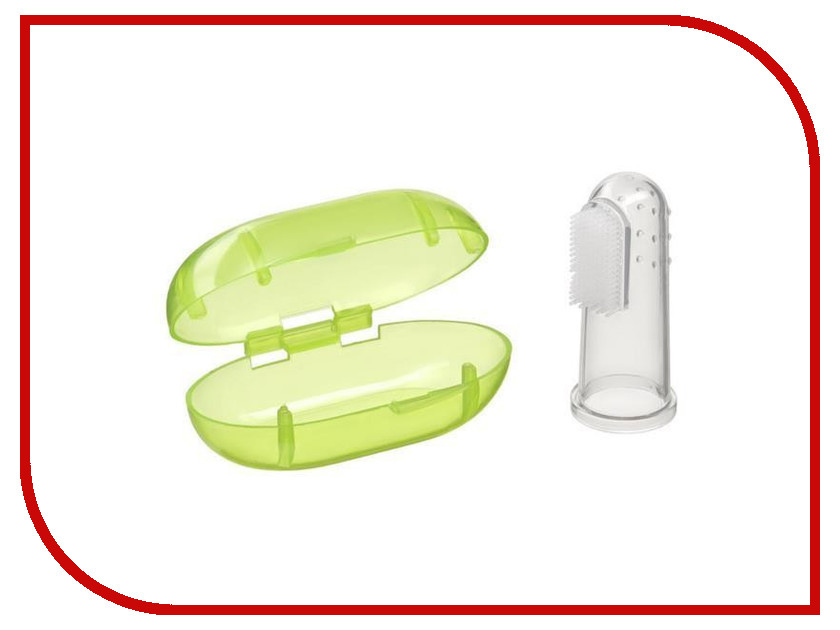 

Зубная щётка на палец Happy Baby 20008 Ooth Care Lime 4650069782681