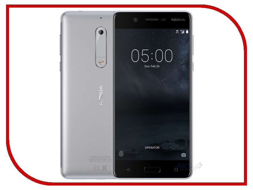 фото Сотовый телефон Nokia 5 Dual Sim Silver