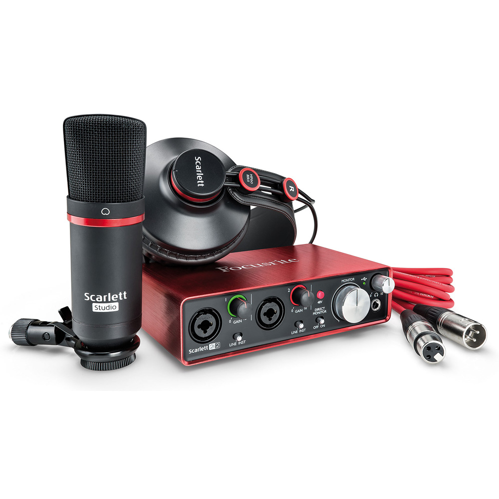 

Комплект для звукозаписи Focusrite Scarlett Studio 2nd Gen, Scarlett 2i2 Studio 2nd Gen