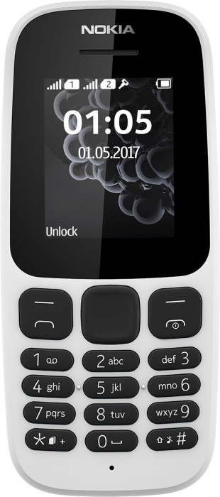 

Сотовый телефон Nokia 105 (2017) White, 105