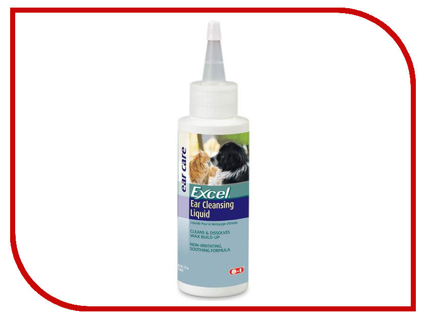 

8 in 1 Ear Clear- Ear Cleansing Liguid гигиенический лосьон для ушей для собак и кошек 113ml /48/ 1007401