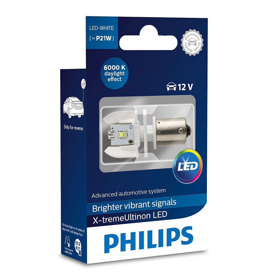 

Лампа Philips P21W 12V LED White 12898X1, 12898X1