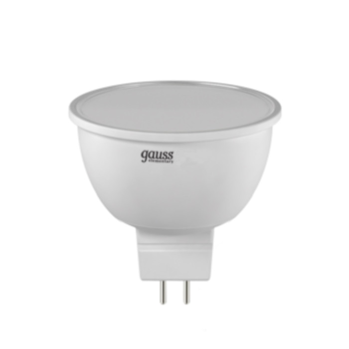 

Лампочка Gauss Elementary GU5.3 MR16 5.5W 4100К 13526, 13526
