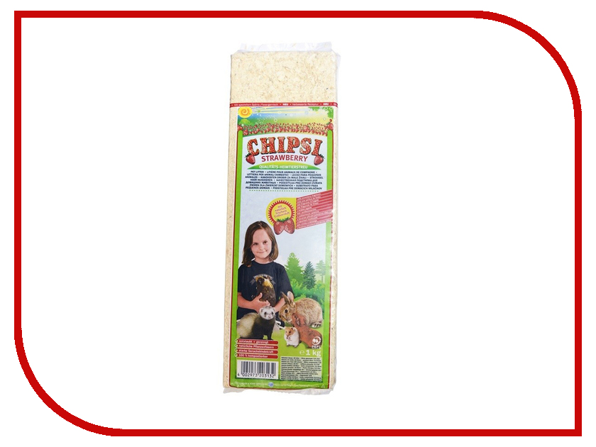 

Наполнитель Chipsi Strawberry Древесные 1kg для грызунов