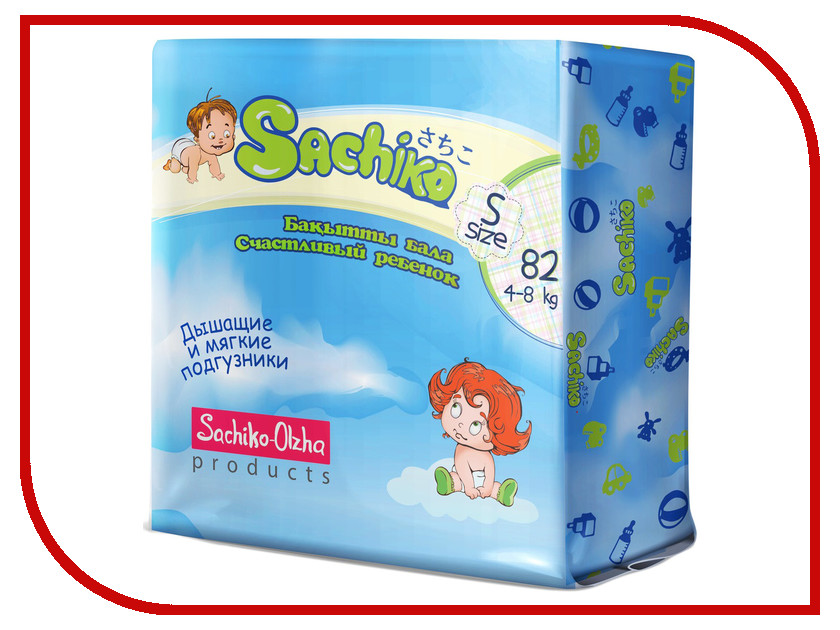

Подгузники Sachiko S 4-8кг 82шт 4870208550012