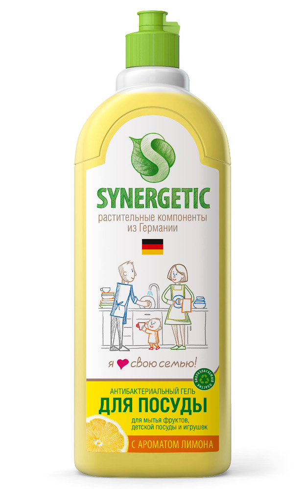 

Средство Synergetic Для мытья посуды 1L 4613720438884