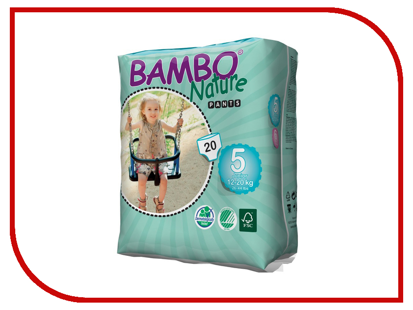 

Подгузники Bambo Nature Pants Junior Трусики 12-20кг 20шт 310138