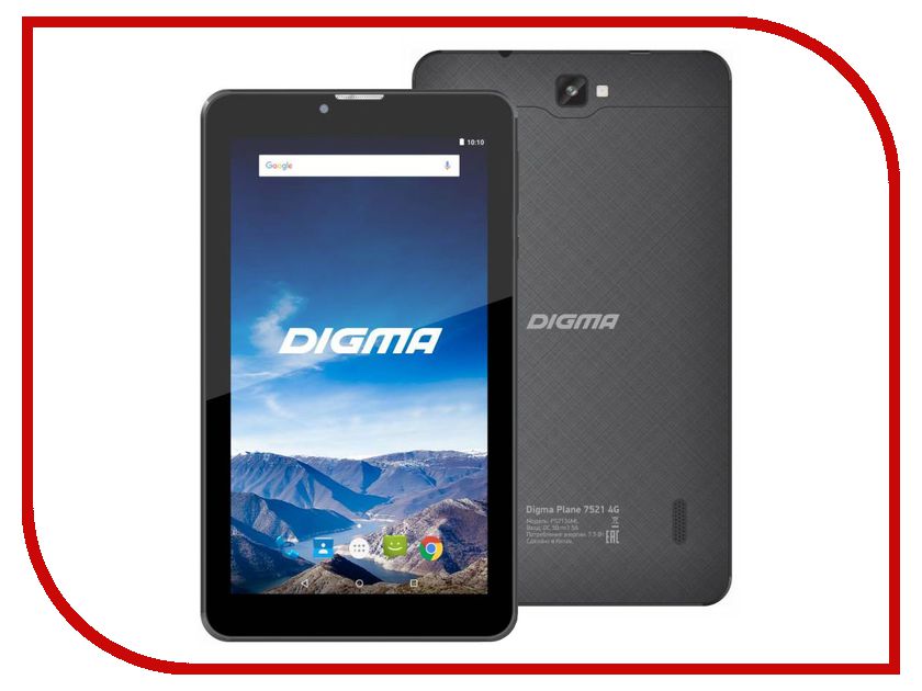 фото Планшет Digma Plane 7521 4G PS7134ML Black (MTK8735M 1.0 GHz/1024Mb/16Gb/GPS/Wi-Fi/Cam/7.0/1024x600/Android) 475572