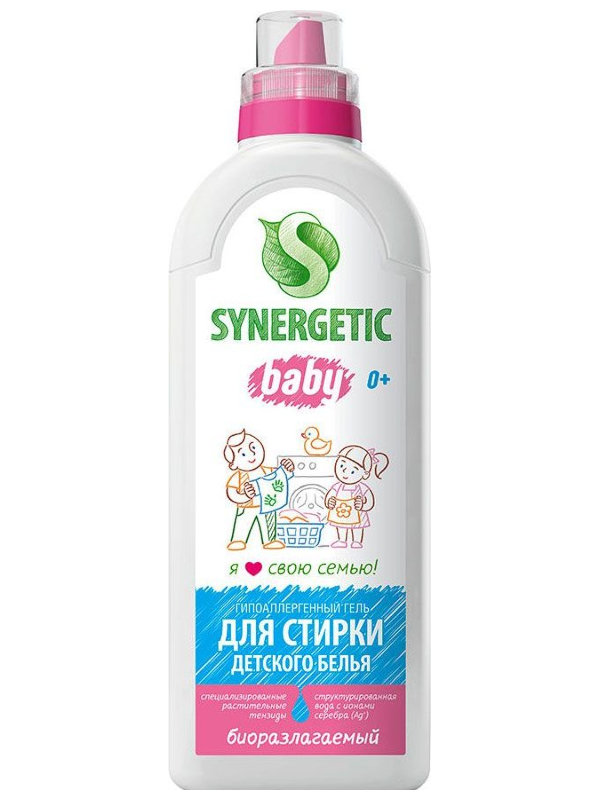 фото Средство synergetic для стирки детского белья 1l 4623721966637