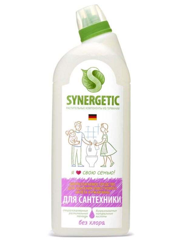 

Средство Synergetic Для мытья сантехники, кислотное 1L 4623720845179