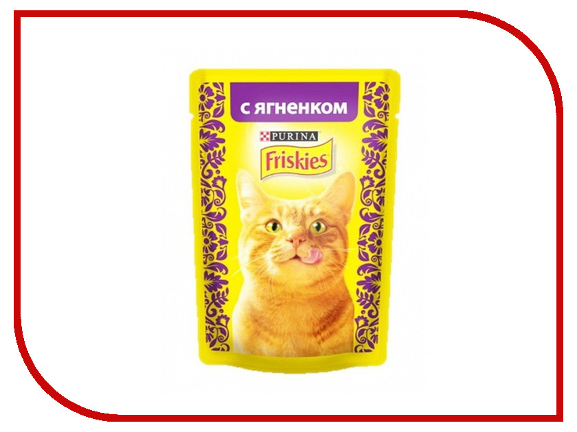 

Корм Friskies Adult Кусочки ягненка в подливе 85g для кошек 12261837