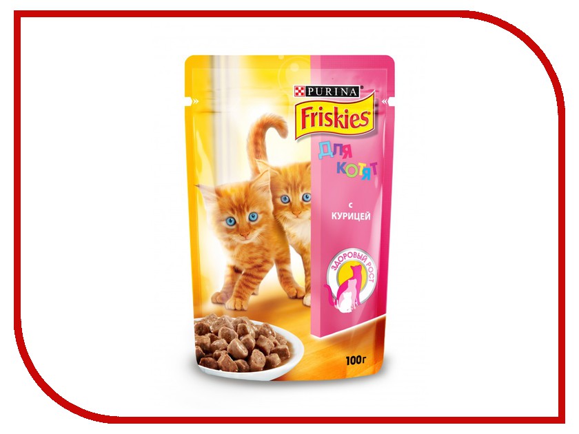 

Корм Friskies Junior Кусочки курицы в подливе 100g для котят 12227682