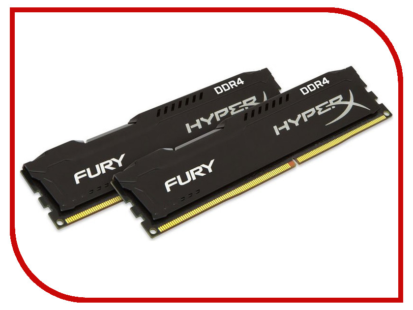

Модуль памяти Kingston HyperX Fury DDR4 DIMM 2666MHz PC4-21300 CL16 - 32Gb KIT (2x16Gb) HX426C16FBK2/32, HX426C16FBK2/32