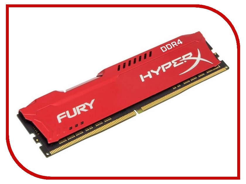 фото Модуль памяти Kingston HyperX Fury DDR4 DIMM 2666MHz PC4-21300 CL16 - 8Gb HX426C16FR2/8