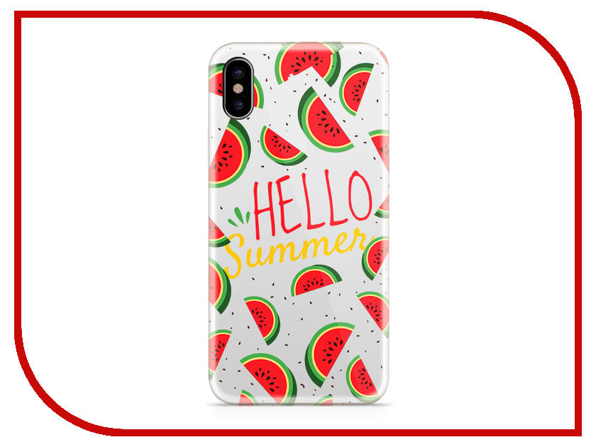 фото Аксессуар Чехол With Love. Moscow Silicone для Apple iPhone X Hello Summer 5003