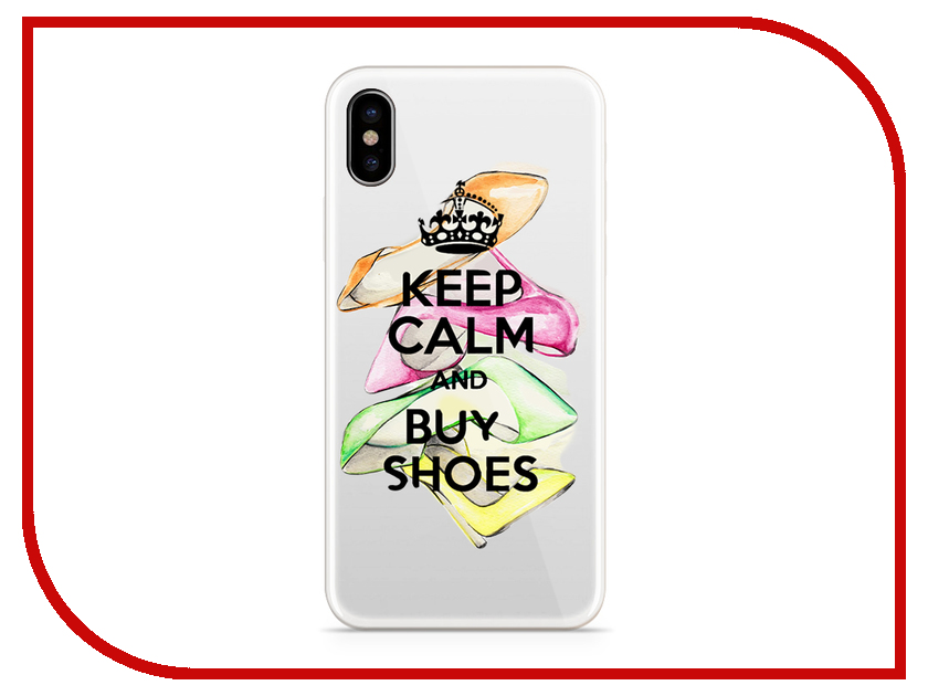 фото Аксессуар Чехол With Love. Moscow Silicone для Apple iPhone X Keep Calm 5006