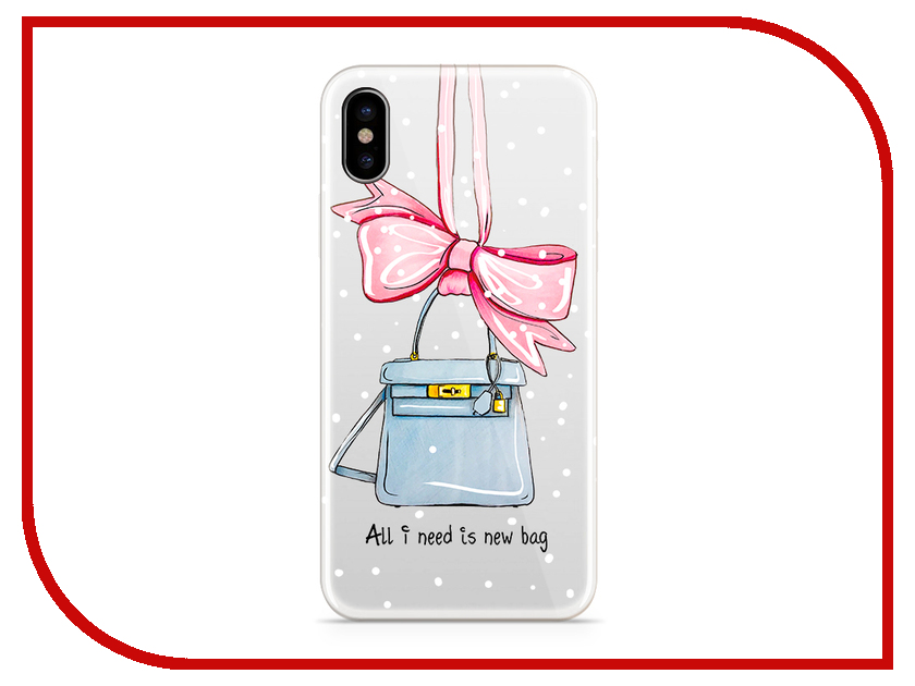 фото Аксессуар Чехол With Love. Moscow Silicone для Apple iPhone X New Bag 5010