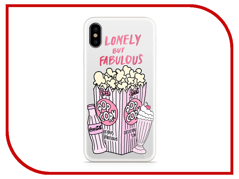 фото Аксессуар Чехол With Love. Moscow Silicone для Apple iPhone X Popcorn 5013