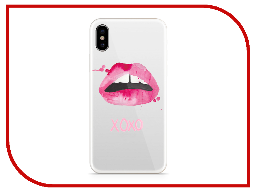 фото Аксессуар Чехол With Love. Moscow Silicone для Apple iPhone X Lips 5024