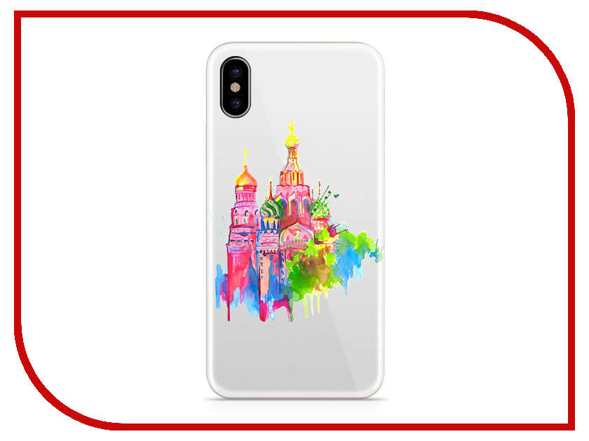 фото Аксессуар Чехол With Love. Moscow Silicone для Apple iPhone X Russia 5034